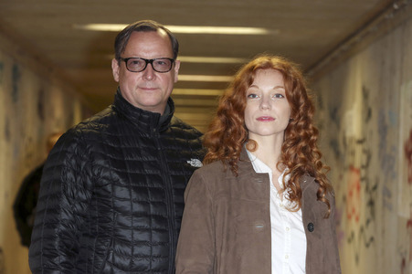 Fototermin am Set des ARD Fernsehfilms 'Mein sind deine Kinder' in Berlin