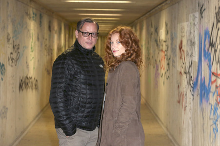 Fototermin am Set des ARD Fernsehfilms 'Mein sind deine Kinder' in Berlin