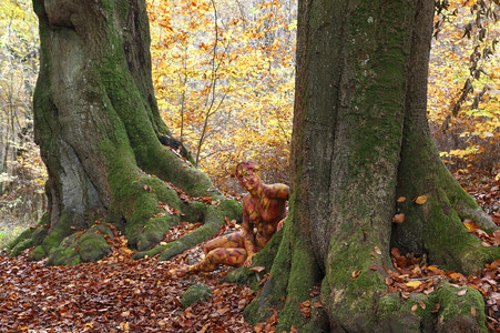 NATURE ART: Laubwald / Deciduous Forest Bodypainting