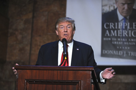 Donald Trump Buchpräsentation in New York