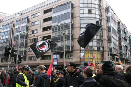 AfD Gegendemo in Berlin