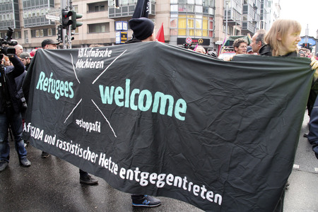 AfD Gegendemo in Berlin