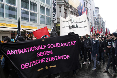 AfD Gegendemo in Berlin