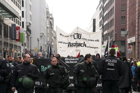 AfD Gegendemo in Berlin