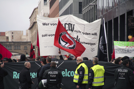 AfD Gegendemo in Berlin