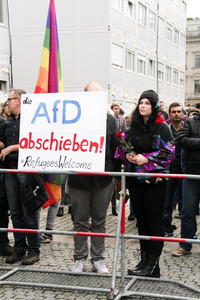 AfD Gegendemo in Berlin