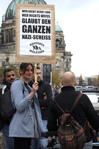 AfD Gegendemo in Berlin