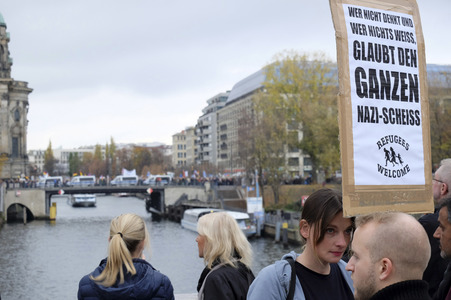 AfD Gegendemo in Berlin