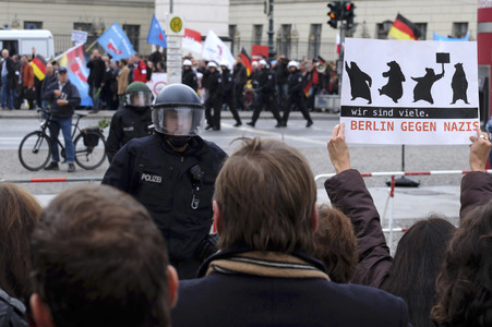 AfD Gegendemo in Berlin