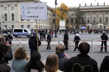 AfD Gegendemo in Berlin