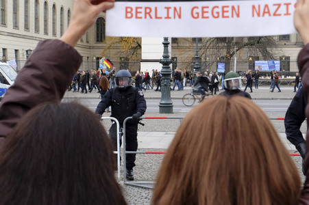 AfD Gegendemo in Berlin