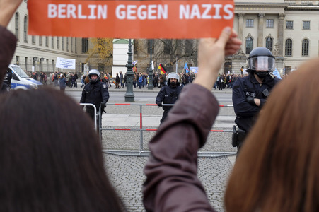 AfD Gegendemo in Berlin