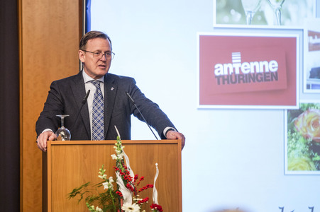 Bodo Ramelow bei Radio Thüringen in Weimar