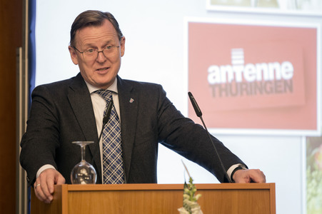 Bodo Ramelow bei Radio Thüringen in Weimar