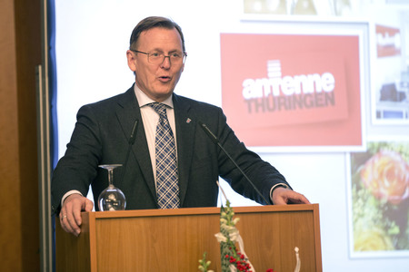 Bodo Ramelow bei Radio Thüringen in Weimar