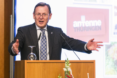 Bodo Ramelow bei Radio Thüringen in Weimar