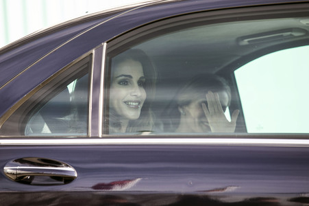 Königin Letizia und Königin Rania besuchen das Centro de Biologia Molecular Severo Ochoa in Madrid