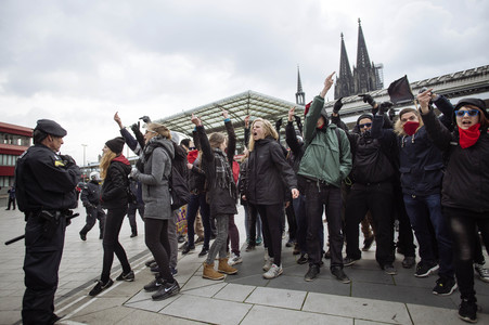 Pro NRW Gegendemo in Köln