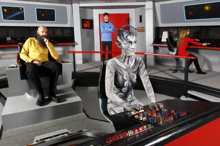 WORKING ART: Raumschiff-Captain / Starship Captain Bodypainting