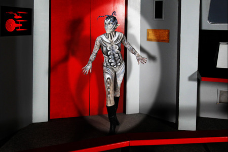 WORKING ART: Raumschiff-Captain / Starship Captain Bodypainting