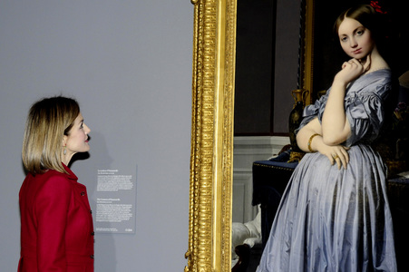 Königin Letizia eröffnet die Jean-Auguste-Dominique Ingres Ausstellung in Madrid