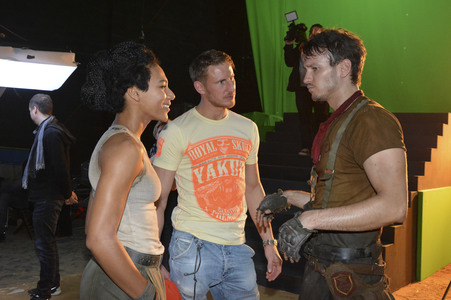 Dreharbeiten zu 'Iron Sky: The Coming Race' in Lint