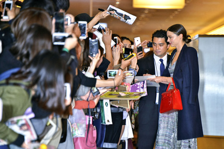 Ankunft von Miranda Kerr in Tokio