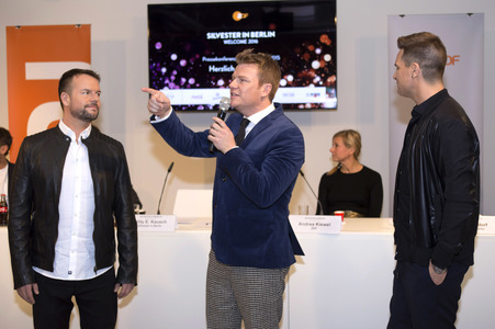 Pressekonferenz  zur Silvesterparty 'Welcome 2016' in Berlin