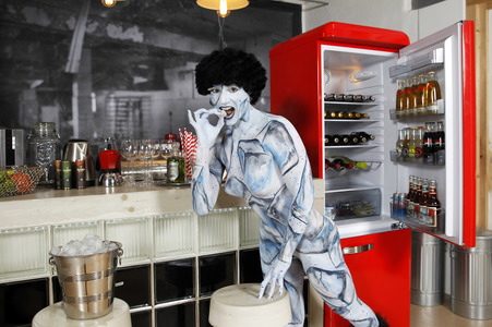 DOOR ART: Kühlschranktür / Icebox Door Bodypainting