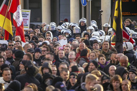 Pegida Demo in Köln