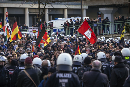 Pegida Demo in Köln