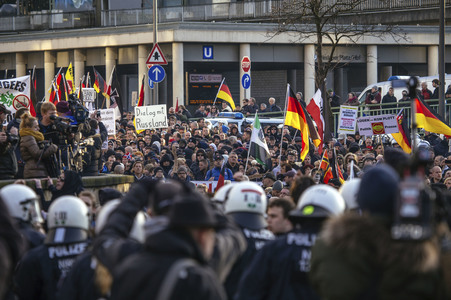 Pegida Demo in Köln