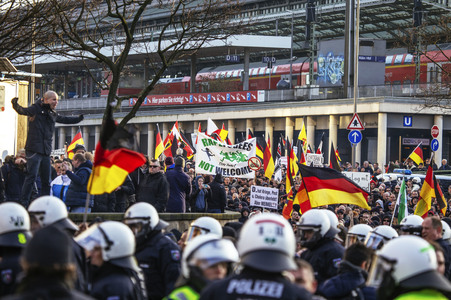 Pegida Demo in Köln