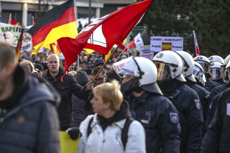 Pegida Demo in Köln