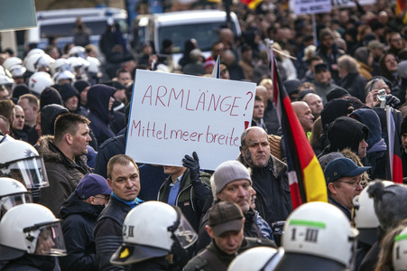Pegida Demo in Köln
