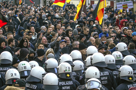 Pegida Demo in Köln
