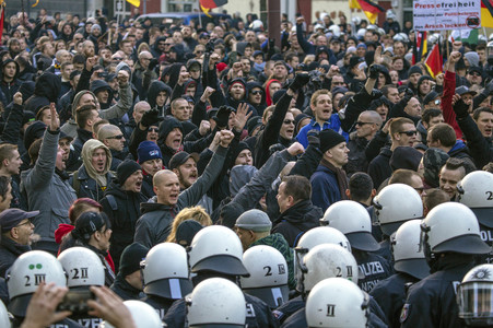 Pegida Demo in Köln
