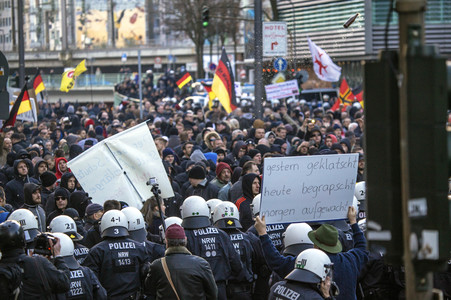 Pegida Demo in Köln