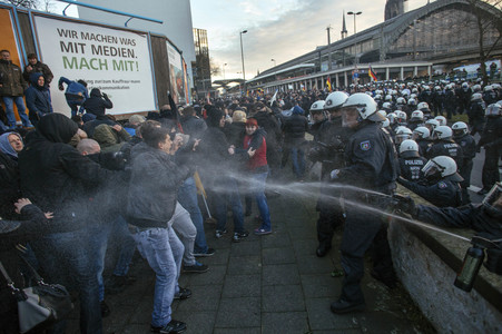 Pegida Demo in Köln