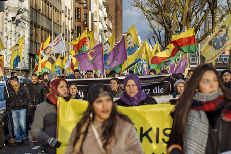 Kurden-Demo in Köln