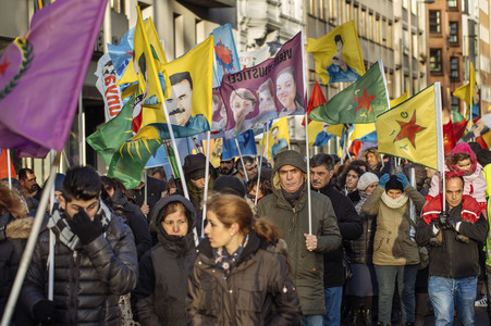 Kurden-Demo in Köln