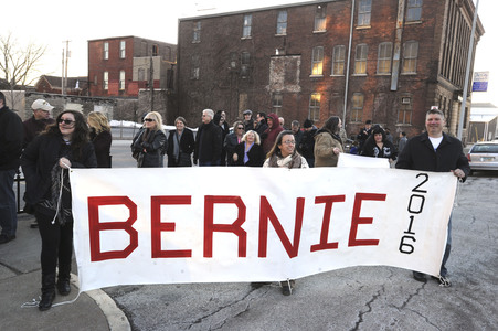 Bernie Sanders sprich in Davenport