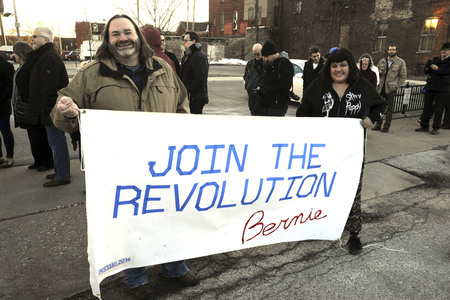 Bernie Sanders sprich in Davenport