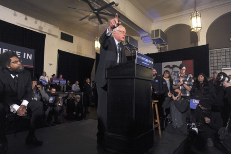 Bernie Sanders sprich in Davenport
