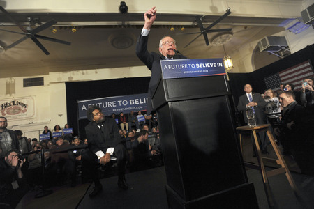 Bernie Sanders sprich in Davenport