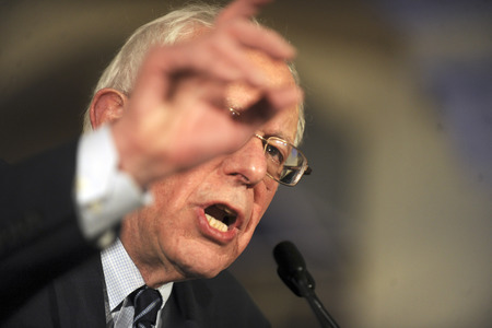 Bernie Sanders sprich in Davenport