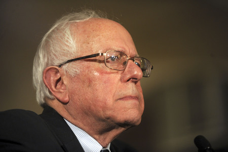 Bernie Sanders sprich in Davenport