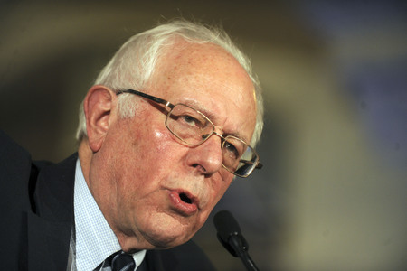 Bernie Sanders sprich in Davenport