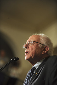 Bernie Sanders sprich in Davenport