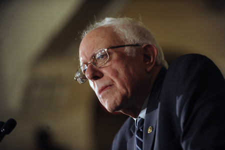 Bernie Sanders sprich in Davenport